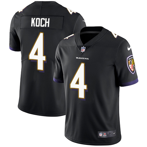 2019 Men Baltimore Ravens #4 Koch black Nike Vapor Untouchable Limited NFL Jersey